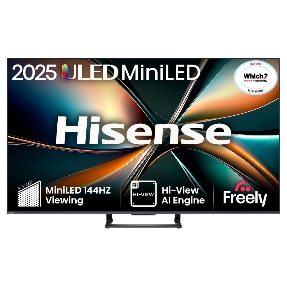 Hisense 75U7QTUK 2025 75" ULED Mini LED 4K Smart TV - BLACK