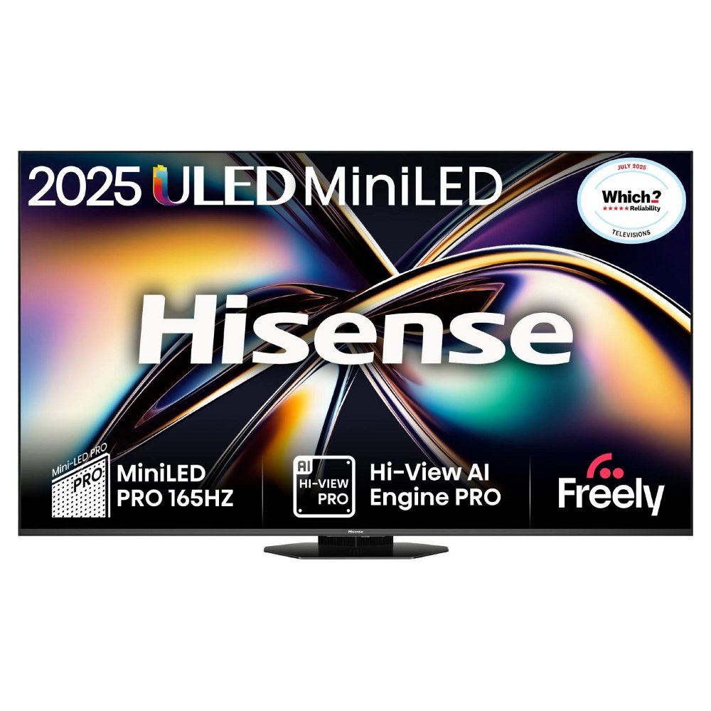 Hisense 75U8QTUK 2025 75″ ULED Mini LED 4K Smart TV – BLACK