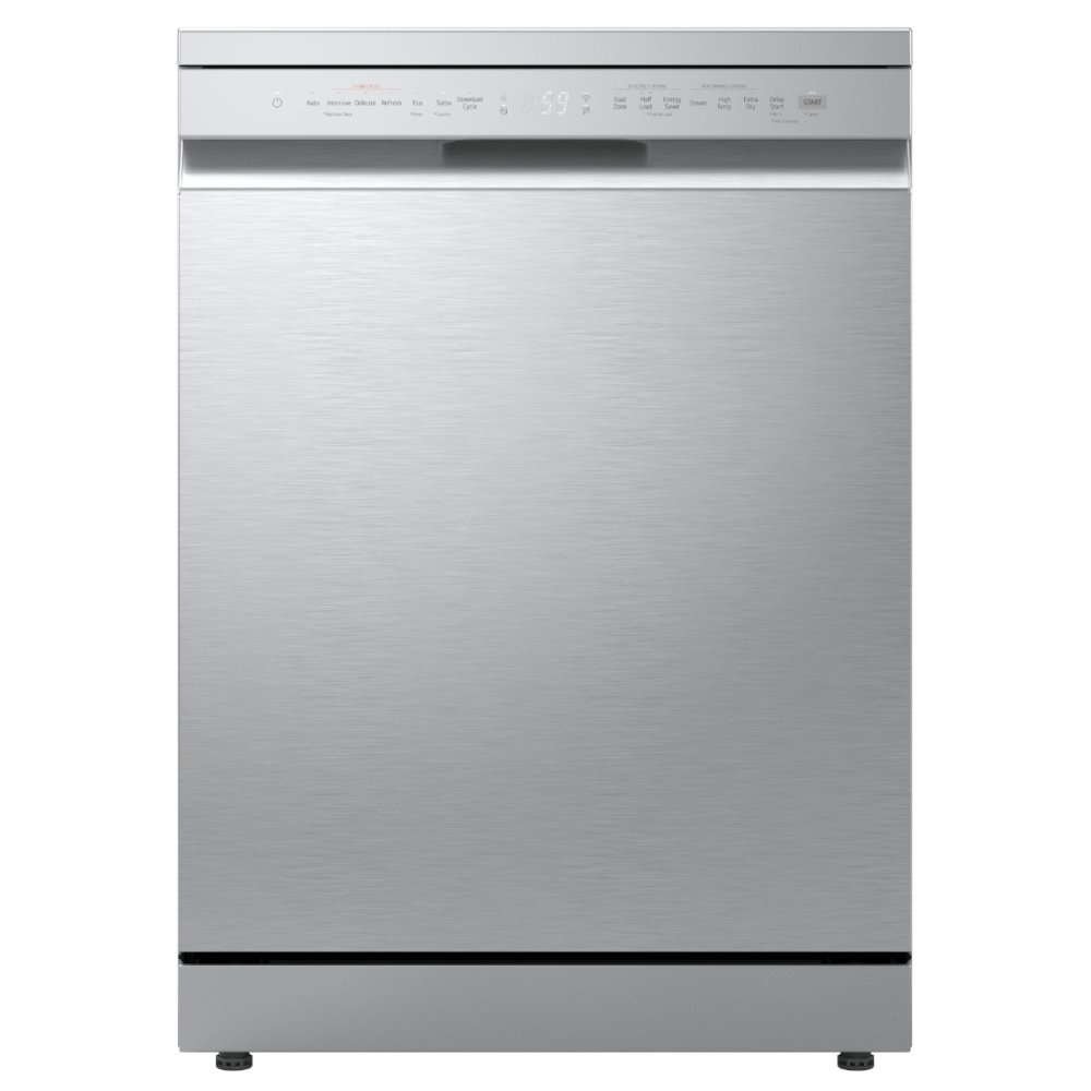 LG DF273FVS 60cm QuadWash Freestanding Dishwasher – SILVER