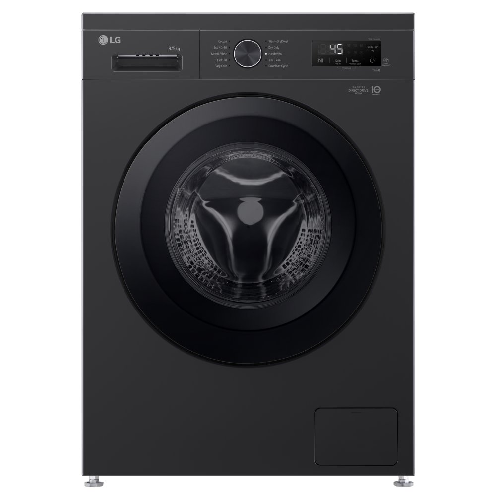 LG W4X1095NNK 9kg/5kg Steam Washer Dryer – BLACK STEEL