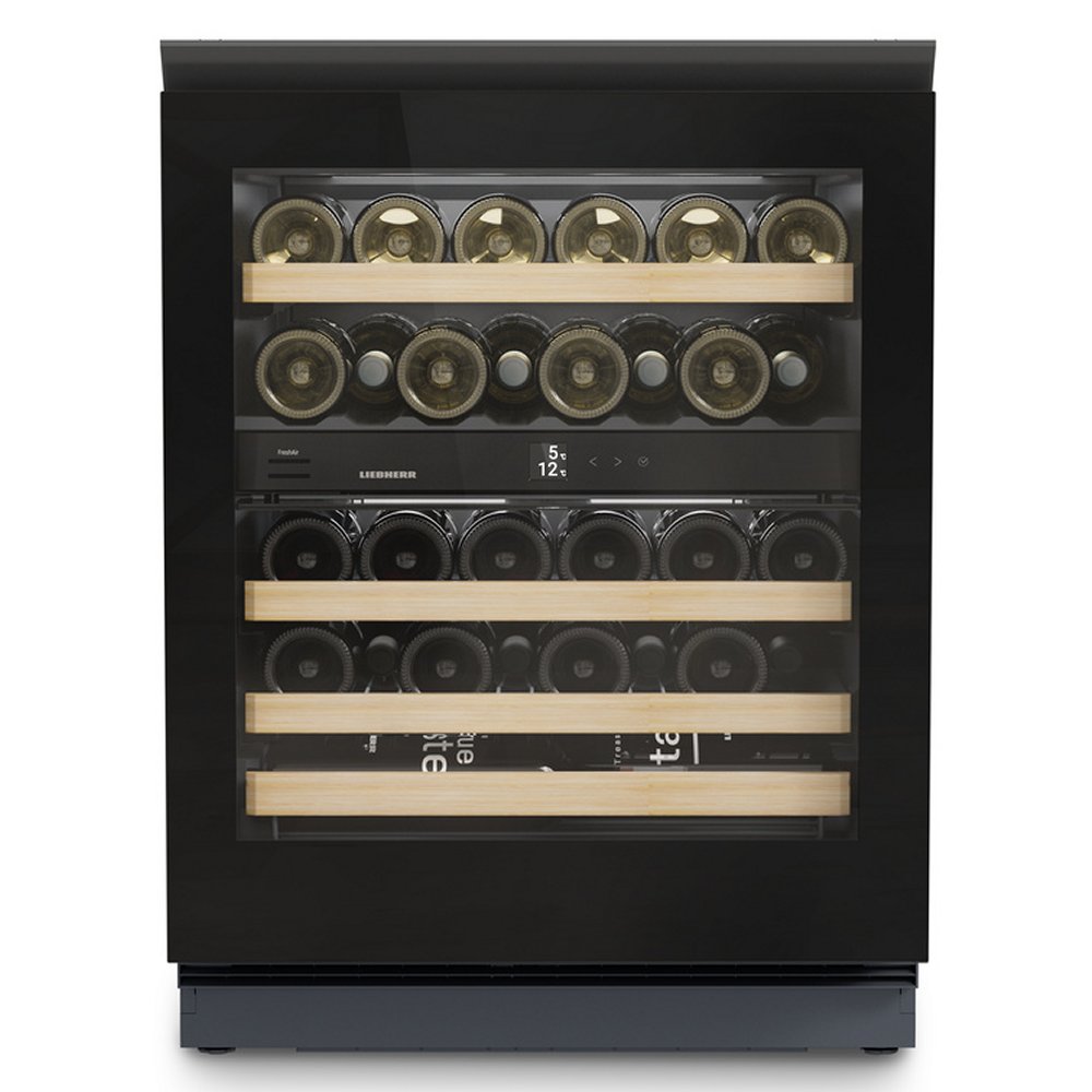 Liebherr UWGB3632 60cm Built Under Dual Zone Wine Cooler – BLACK