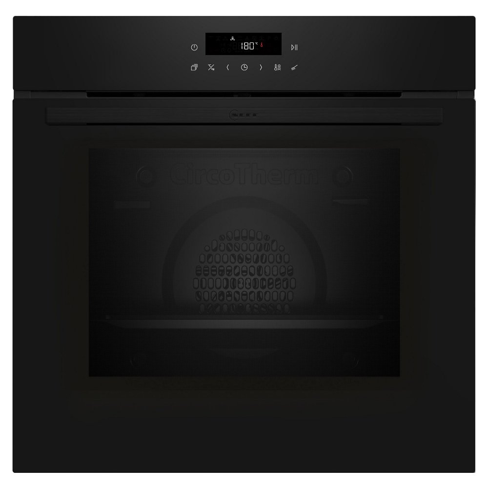 Neff B2CCJ7AK0B N30 CircoTherm Pyrolytic Multifunction Single Oven - BLACK