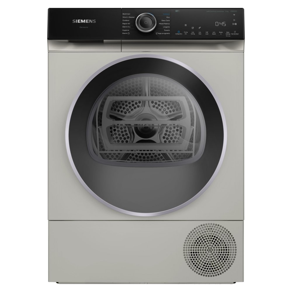 Siemens WQ46H2DXGB 9kg IQ-500 Heat Pump Condenser Dryer - SILVER