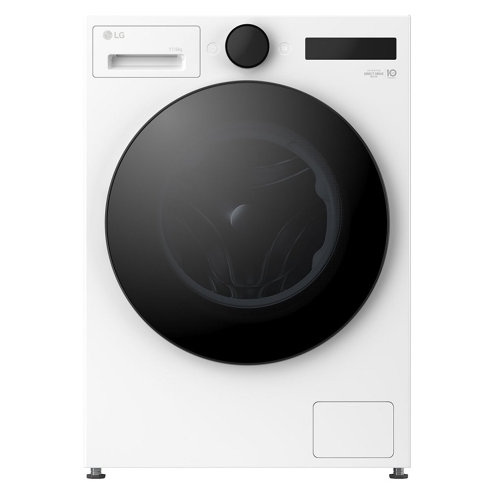 LG W4X7016TWB 11kg/6kg Washer Dryer – WHITE