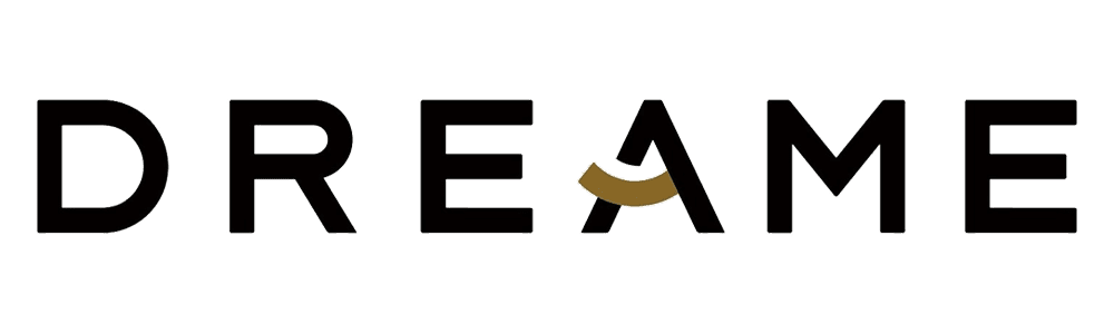 Dreame logo in black and gold.