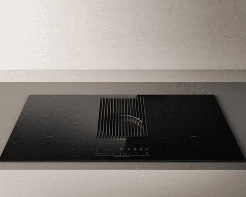 Close up of an Elica air venting induction hob
