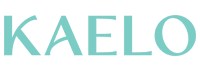 Kaelo logo in light turquoise