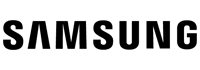 Samsung logo in black