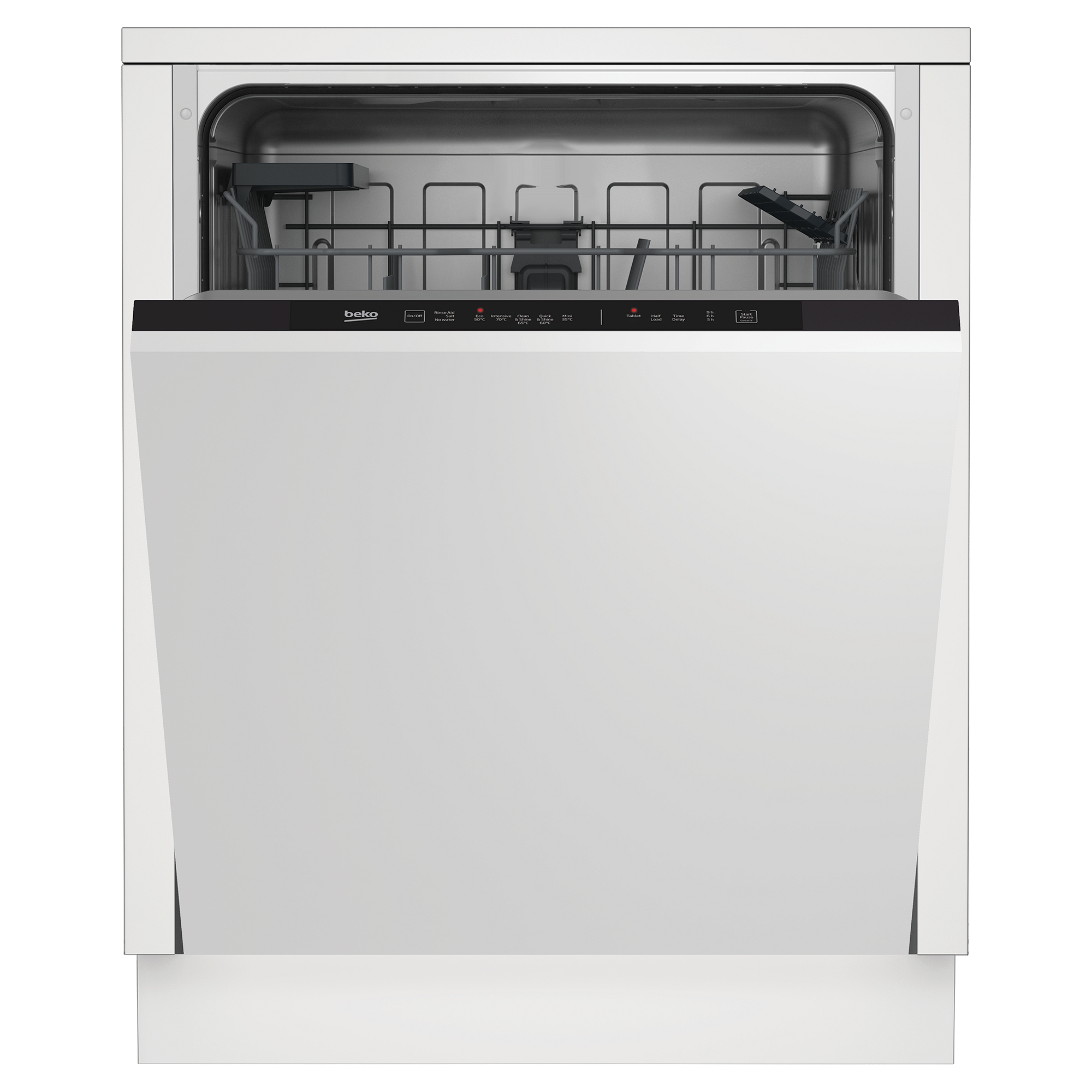 Beko DIN15C20 60cm Fully Integrated Dishwasher 14 Place E Rated