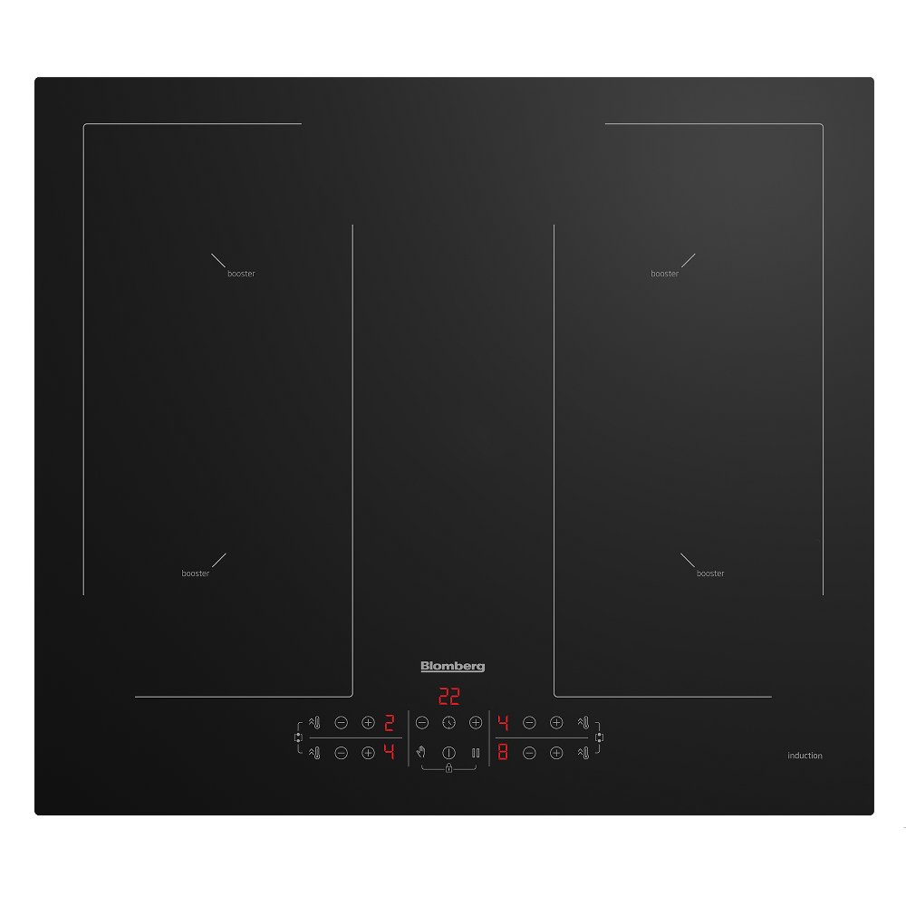 Blomberg MIN54483N 60cm 4 Zone Induction Hob in Black Glass Touch Cont