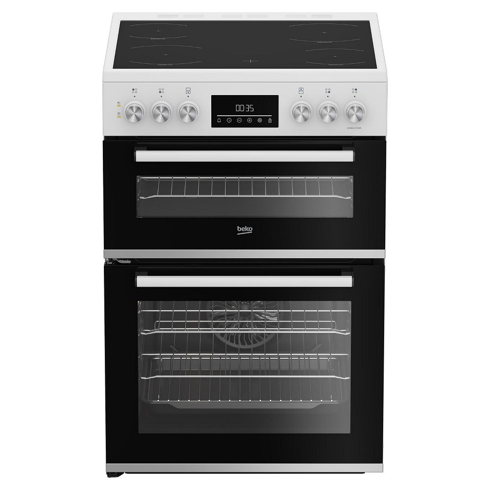 Beko EDC6731W 60cm Freestanding Ceramic Cooker - WHITE