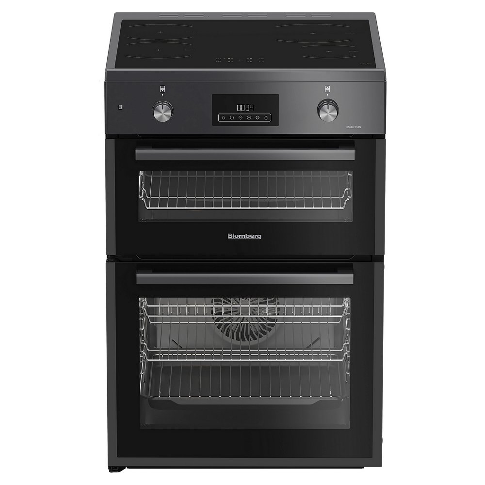 Blomberg HIRN651N 60cm Double Oven Electric Cooker in Anthracite Induc