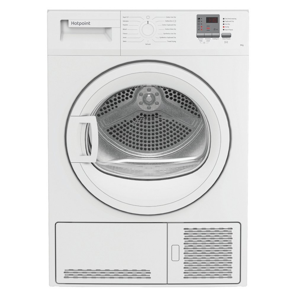 Hotpoint CHDC82WWGDUK 8kg Condenser Tumble Dryer - WHITE