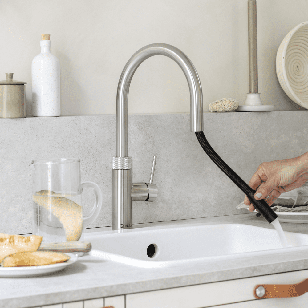 Quooker Flex 3-in-1 Boiling Water Tap PRO3 FLEX RVS FXRSST - Stainless Steel Quooker Flex 3-in-1 Boiling Water Tap PRO3 FLEX RVS FXRSST - Stainless Steel