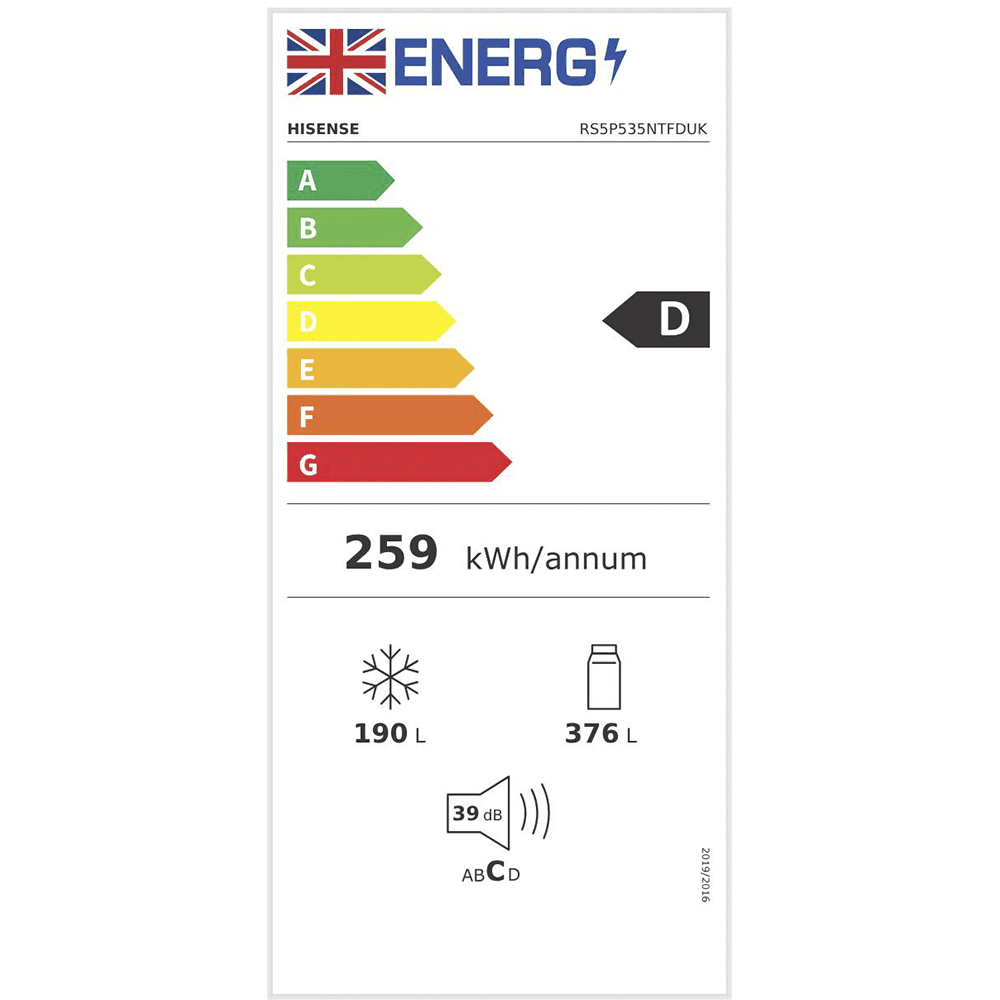 Hisense PureFlat American Fridge Freezer Ice & Water Non-Plumbed RS5P535NTFDUK - BLACK STEEL Hisense PureFlat American Fridge Freezer Ice & Water Non-Plumbed RS5P535NTFDUK - BLACK STEEL