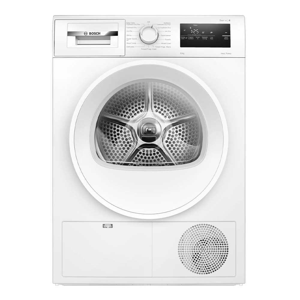 Bosch  8kg Series 4 Heat Pump Condenser Dryer WTH85225GB - White