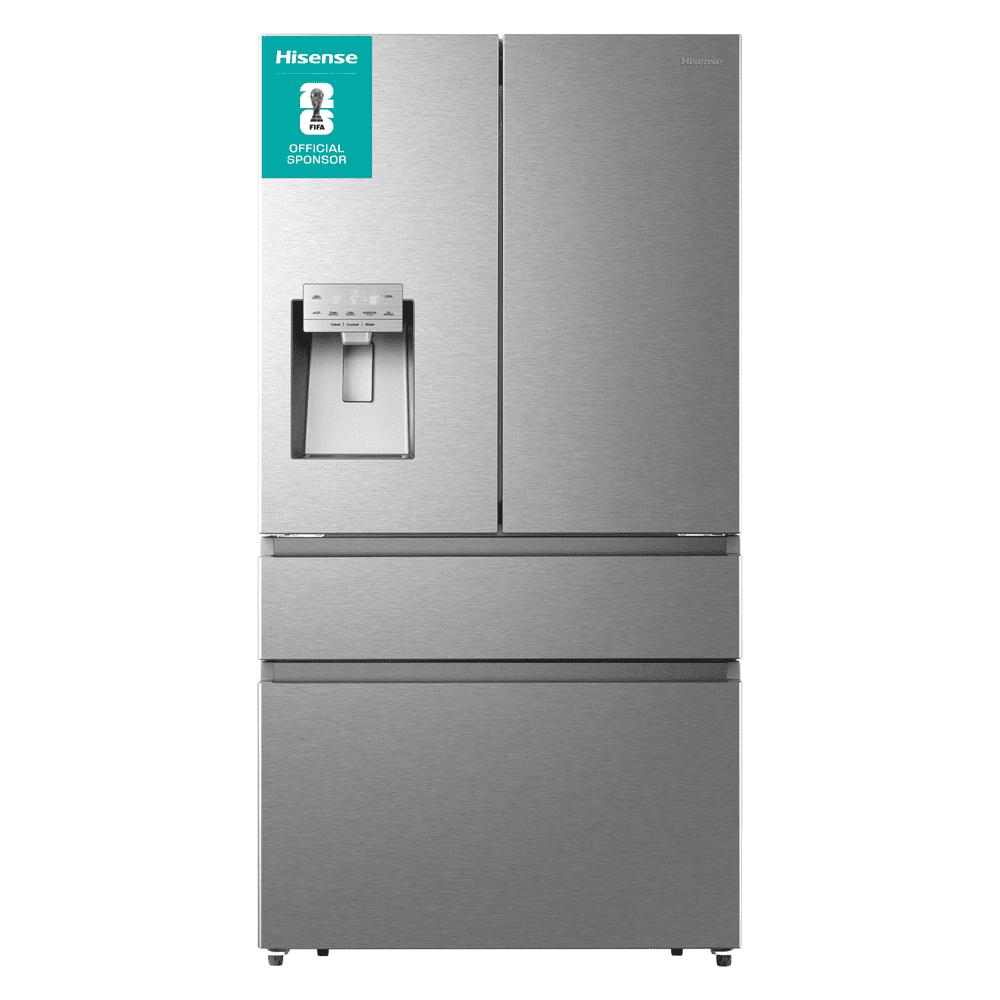 Hisense French Style Fridge Freezer With Ice & Water Non Plumbed RF728N4SASE - Stainless Steel Hisense French Style Fridge Freezer With Ice & Water Non Plumbed RF728N4SASE - Stainless Steel