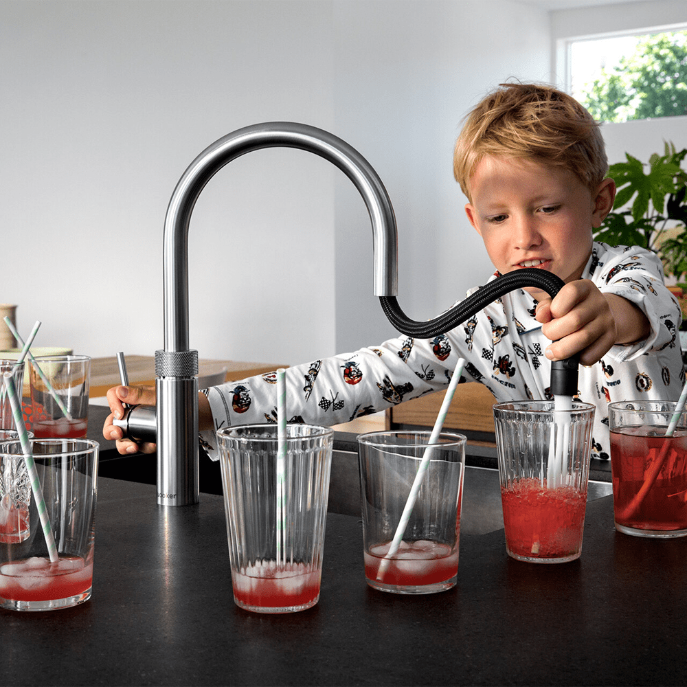 Quooker Flex 3-in-1 Boiling Water Tap PRO3 FLEX RVS FXRSST - Stainless Steel Quooker Flex 3-in-1 Boiling Water Tap PRO3 FLEX RVS FXRSST - Stainless Steel