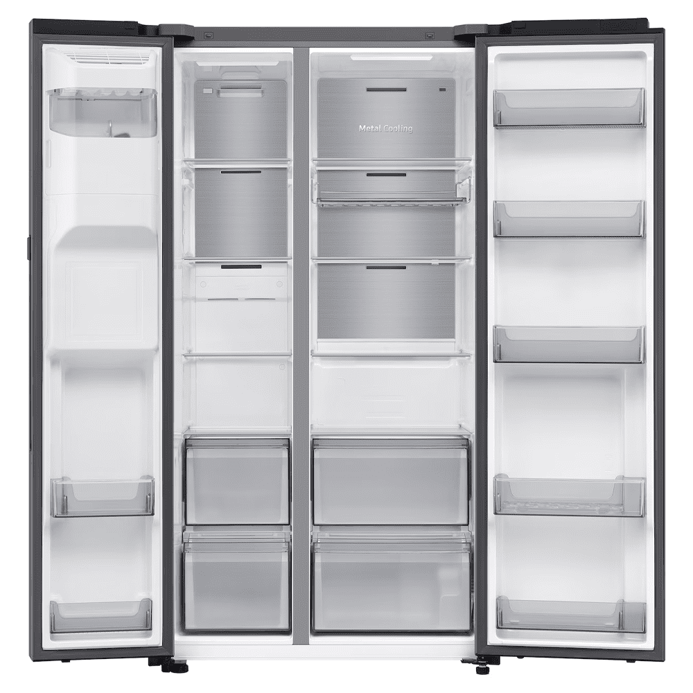 Samsung American Fridge Freezer With Ice & Water RS90F64EETEU - Stainless Steel Samsung American Fridge Freezer With Ice & Water RS90F64EETEU - Stainless Steel