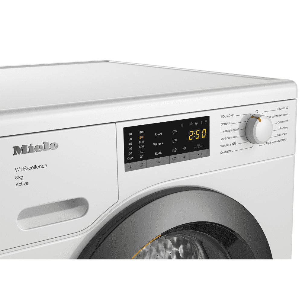 Miele 8kg W1 Washing Machine 1400rpm WEA125WCS - White Miele 8kg W1 Washing Machine 1400rpm WEA125WCS - White