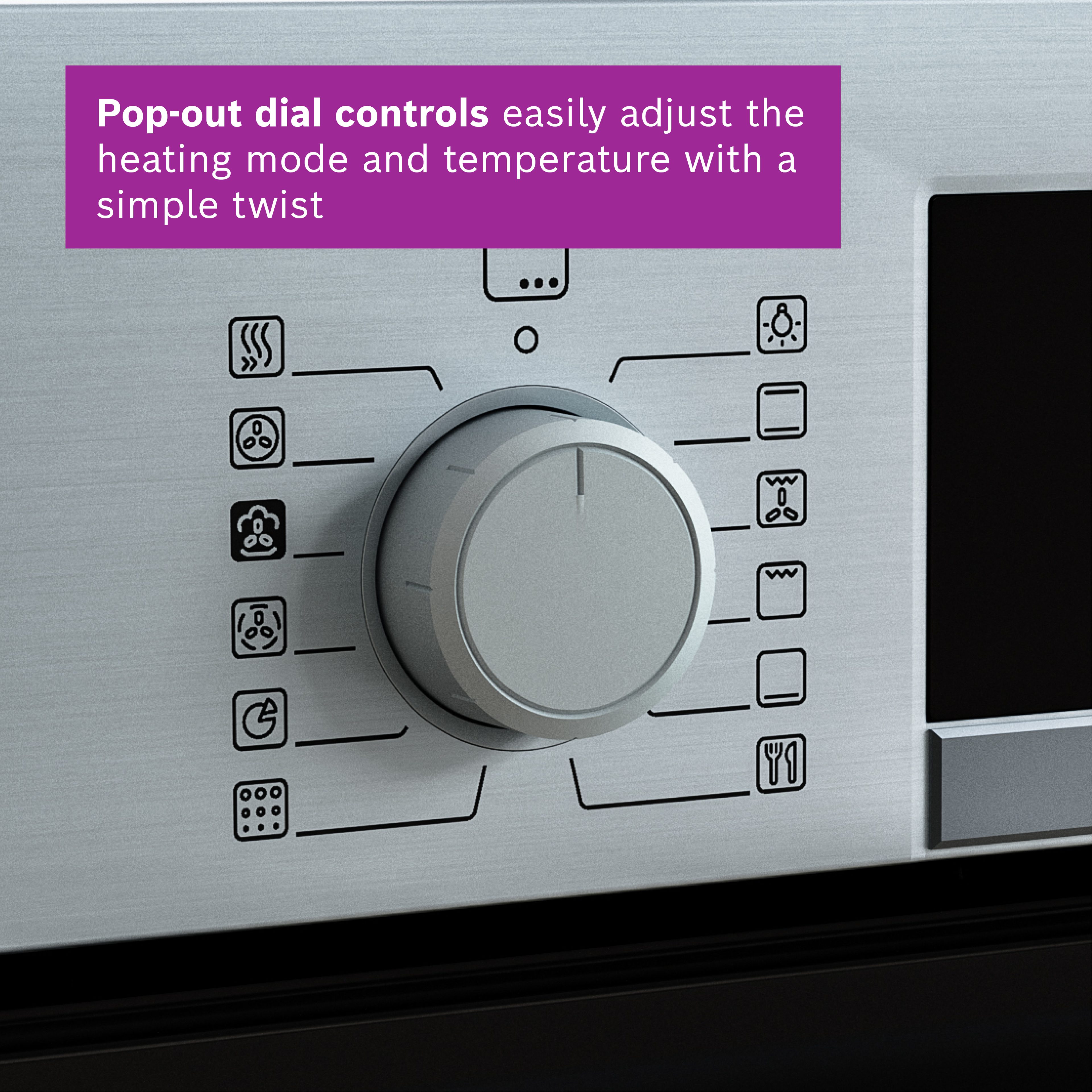 Bosch Series 4 Multifunction Single Oven HQA534BS3B - Stainless Steel Bosch Series 4 Multifunction Single Oven HQA534BS3B - Stainless Steel