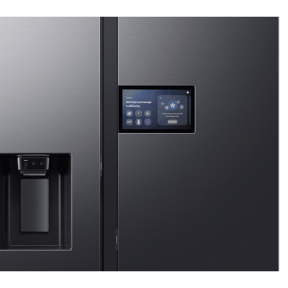 Samsung American Fridge Freezer With Ice & Water RS90F64EDFEU - BLACK STEEL Samsung American Fridge Freezer With Ice & Water RS90F64EDFEU - BLACK STEEL