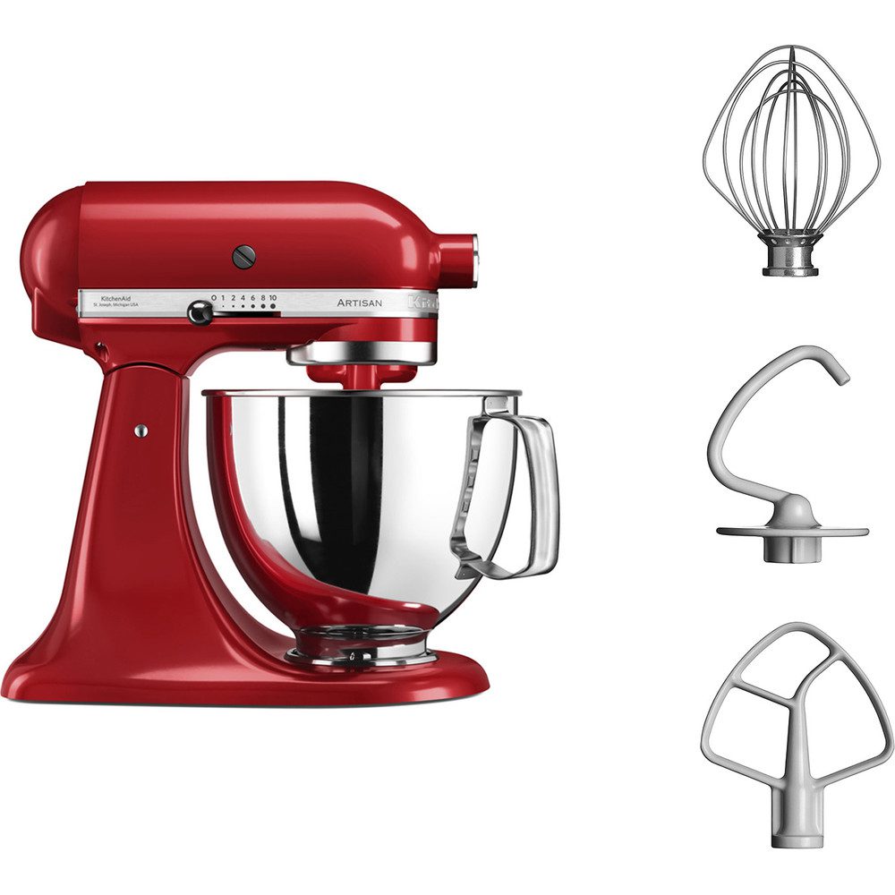 KitchenAid Artisan 4.8L Stand Mixer 5KSM125BER - Empire Red KitchenAid Artisan 4.8L Stand Mixer 5KSM125BER - Empire Red