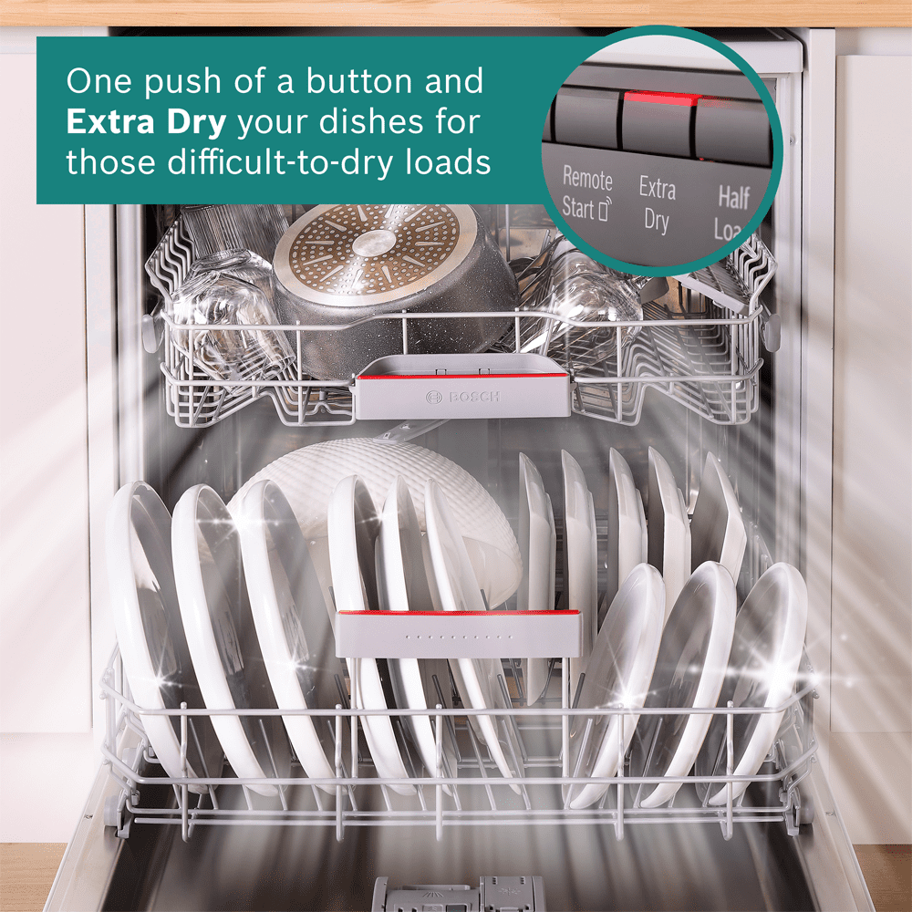 Bosch 45cm Series 4 Freestanding Dishwasher SPS4HMI49G - Silver Bosch 45cm Series 4 Freestanding Dishwasher SPS4HMI49G - Silver