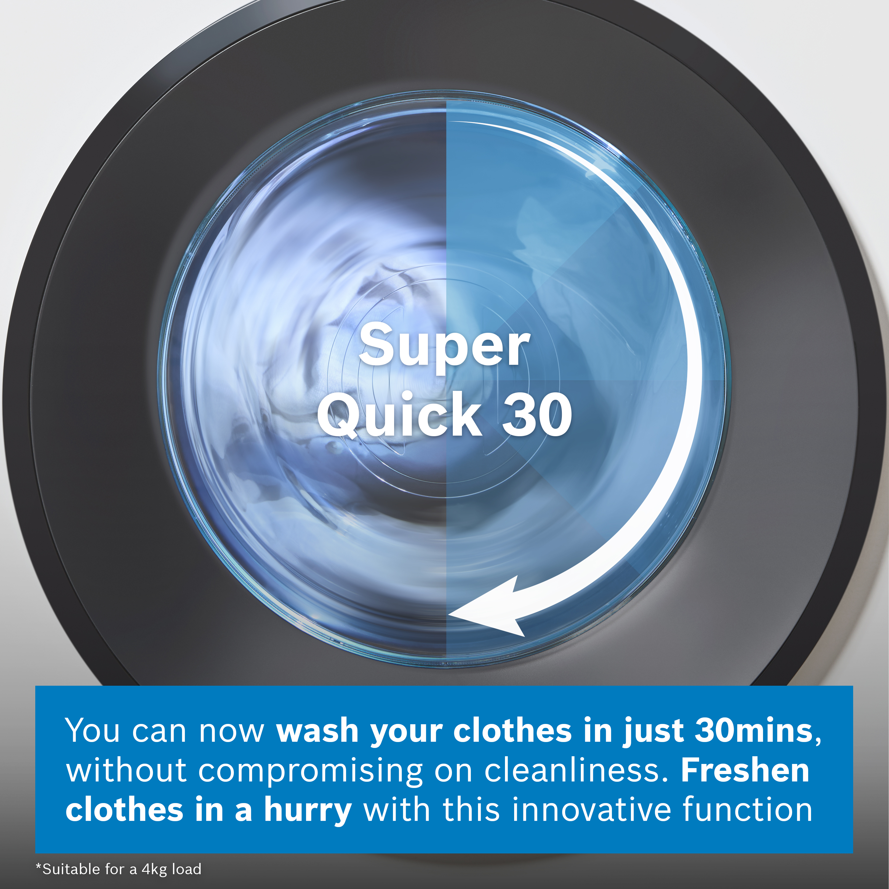 Bosch 10kg Series 6 i-DOS Washing Machine 1400rpm WGH254A0GB - White Bosch 10kg Series 6 i-DOS Washing Machine 1400rpm WGH254A0GB - White