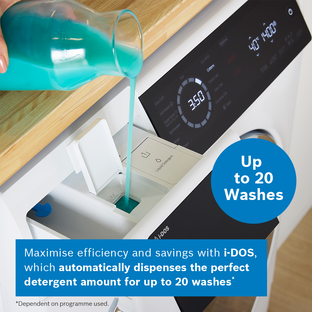 Bosch 10.5kg/6kg Series 8 Washer Dryer WNC25410GB - White Bosch 10.5kg/6kg Series 8 Washer Dryer WNC25410GB - White