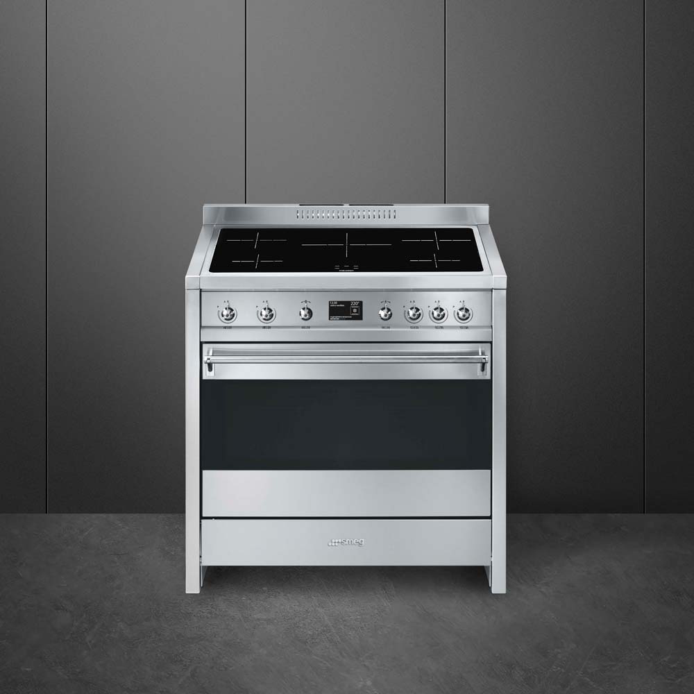 Smeg 90cm Opera Pyrolytic Induction Range Cooker A1PYID-9 - Stainless Steel Smeg 90cm Opera Pyrolytic Induction Range Cooker A1PYID-9 - Stainless Steel