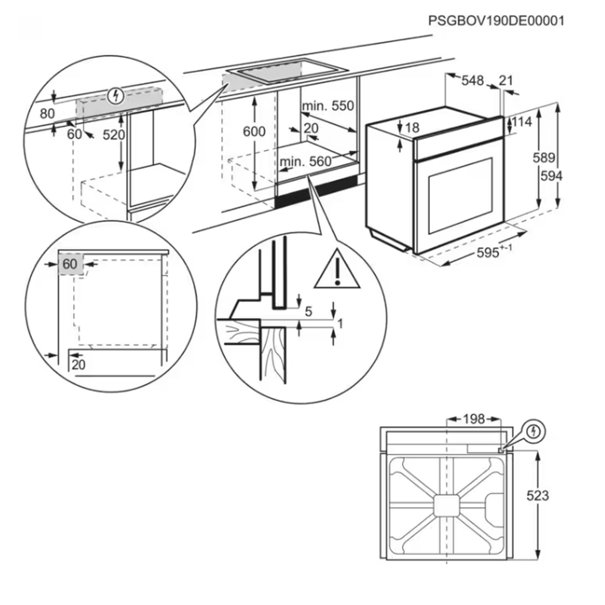AEG Series 6000 Pyrolytic Multifunction Single Oven BPX535A61M - Stainless Steel AEG Series 6000 Pyrolytic Multifunction Single Oven BPX535A61M - Stainless Steel
