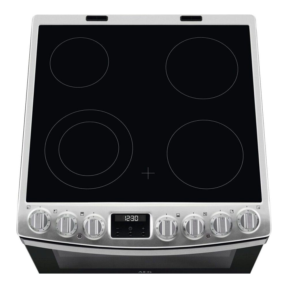 AEG 60cm Freestanding SteamBake Electric Ceramic Cooker CCB6741ACM - Stainless Steel AEG 60cm Freestanding SteamBake Electric Ceramic Cooker CCB6741ACM - Stainless Steel