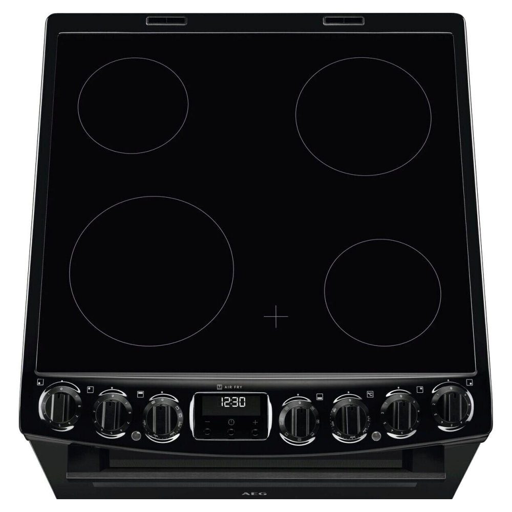 AEG 60cm Freestanding SteamBake Electric Ceramic Cooker CCX6740ACB - Black AEG 60cm Freestanding SteamBake Electric Ceramic Cooker CCX6740ACB - Black