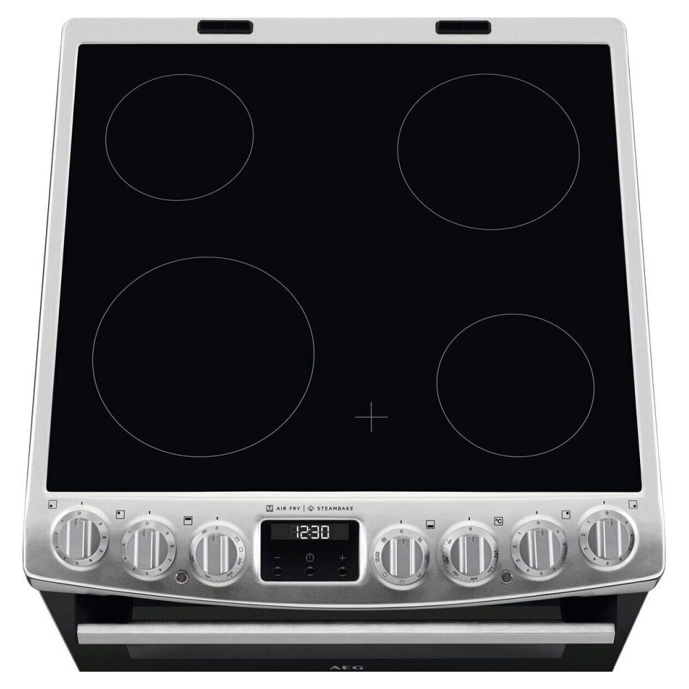 AEG 60cm Freestanding SteamBake Electric Ceramic Cooker CCX6740ACM - Stainless Steel AEG 60cm Freestanding SteamBake Electric Ceramic Cooker CCX6740ACM - Stainless Steel