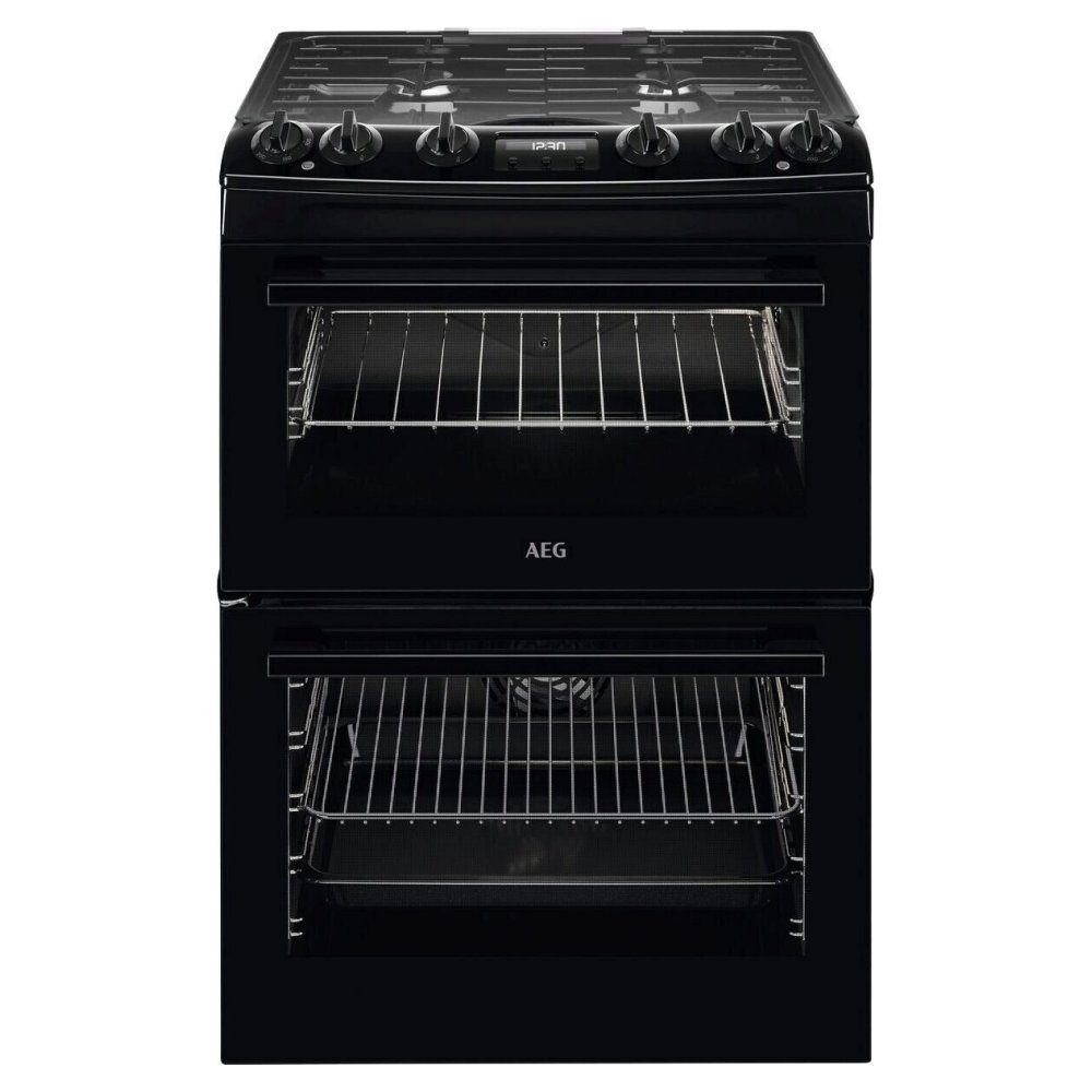 AEG  60cm Freestanding Dual Fuel Cooker CKX6540ACB - Black