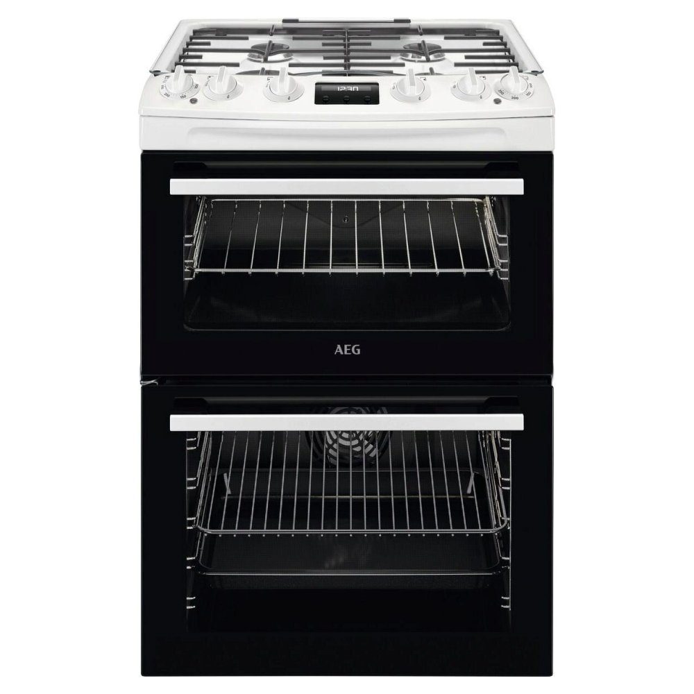 AEG  60cm Freestanding Dual Fuel Cooker CKX6540ACW - White