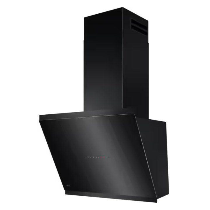 AEG  60cm Series 7000 Angled Chimney Hood GV77D61SB - Black