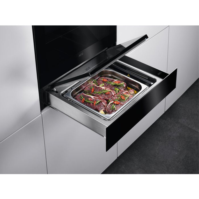 AEG 14cm Handleless Vacuum Sealer Drawer KDE911423B - Black AEG 14cm Handleless Vacuum Sealer Drawer KDE911423B - Black