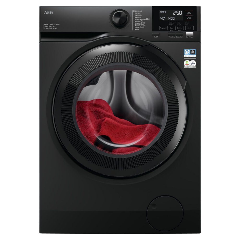 AEG  9kg/5kg ProSteam Washer Dryer 7000 Series LWR7196U4B - Graphite
