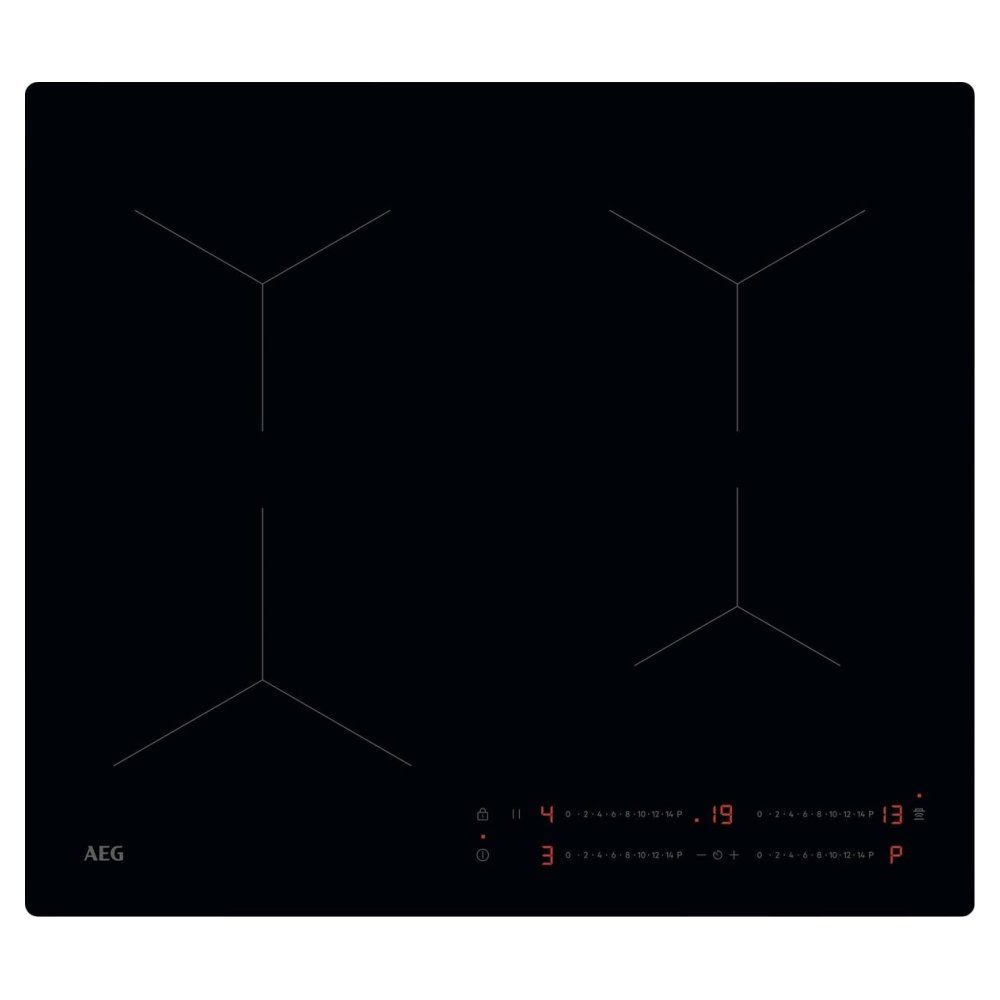 AEG  58cm Series 5000 Frameless 4 Zone Induction Hob SO64IA0SCB - Black