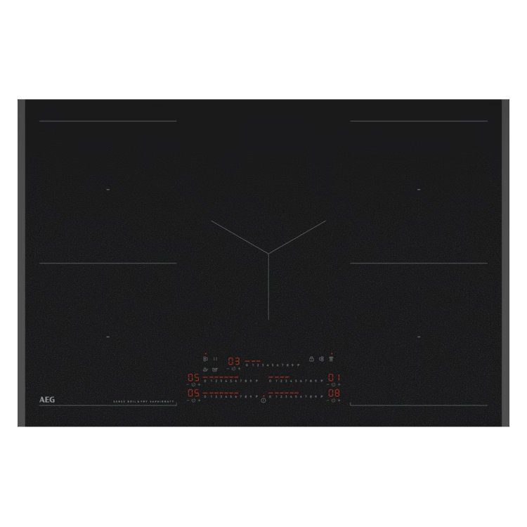 AEG  78cm Series 8000 5 Zone Sense SaphirMatt MaxiSense Induction Hob TK85IM30FZ - Matte Black