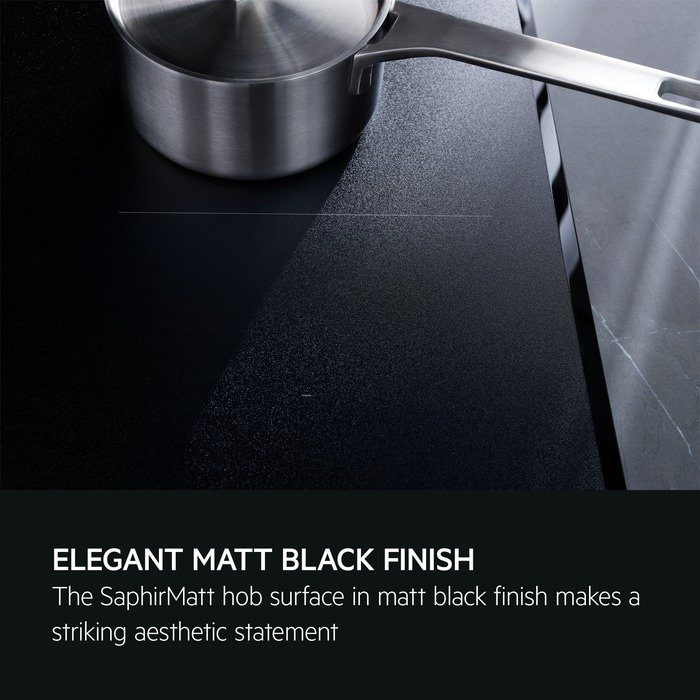AEG 59cm Series 6000 4 Zone Sense SaphirMatt MaxiSense Induction Hob TO64IB00FZ - Matte Black AEG 59cm Series 6000 4 Zone Sense SaphirMatt MaxiSense Induction Hob TO64IB00FZ - Matte Black