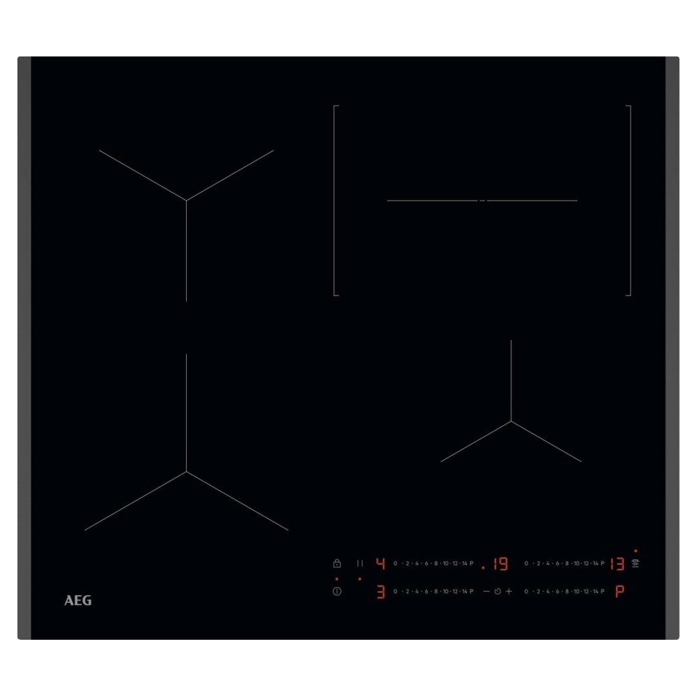 AEG  59cm Series 5000 4 Zone Bevelled Edge Induction Hob TO64IC0XFB - Black