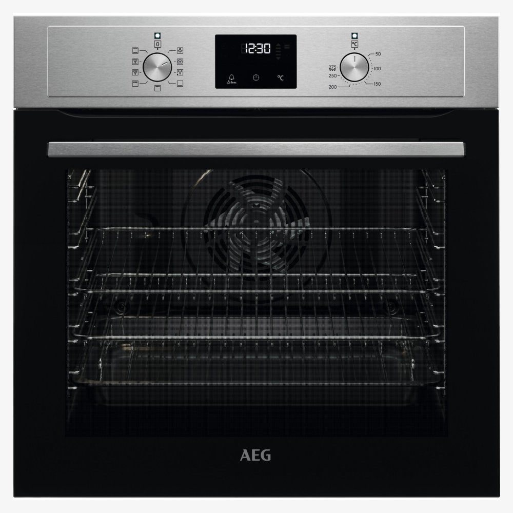 AEG  Series 3000 Multifunction Single Oven BEX33501EM - Stainless Steel