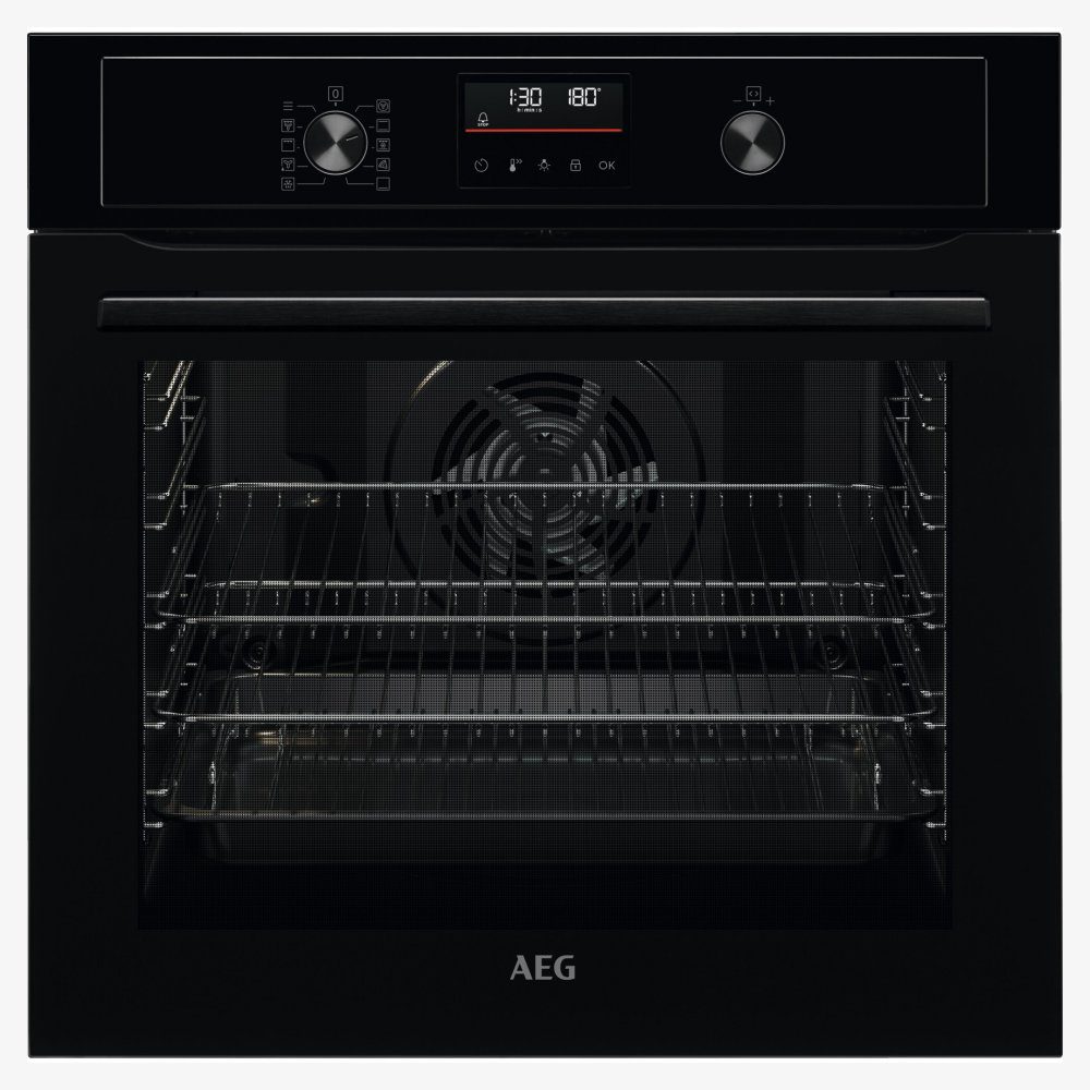 AEG  Series 6000 Pyrolytic Multifunction Single Oven BPX53506EB - Black