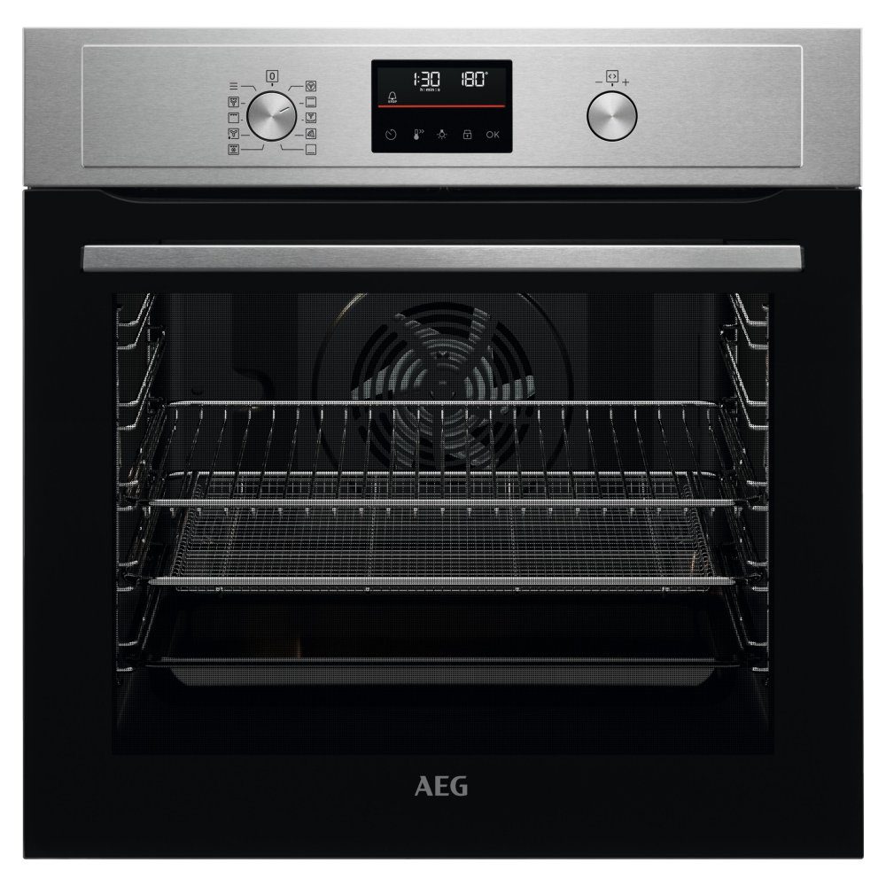 AEG  Series 6000 Pyrolytic Multifunction Single Oven BPX535A61M - Stainless Steel