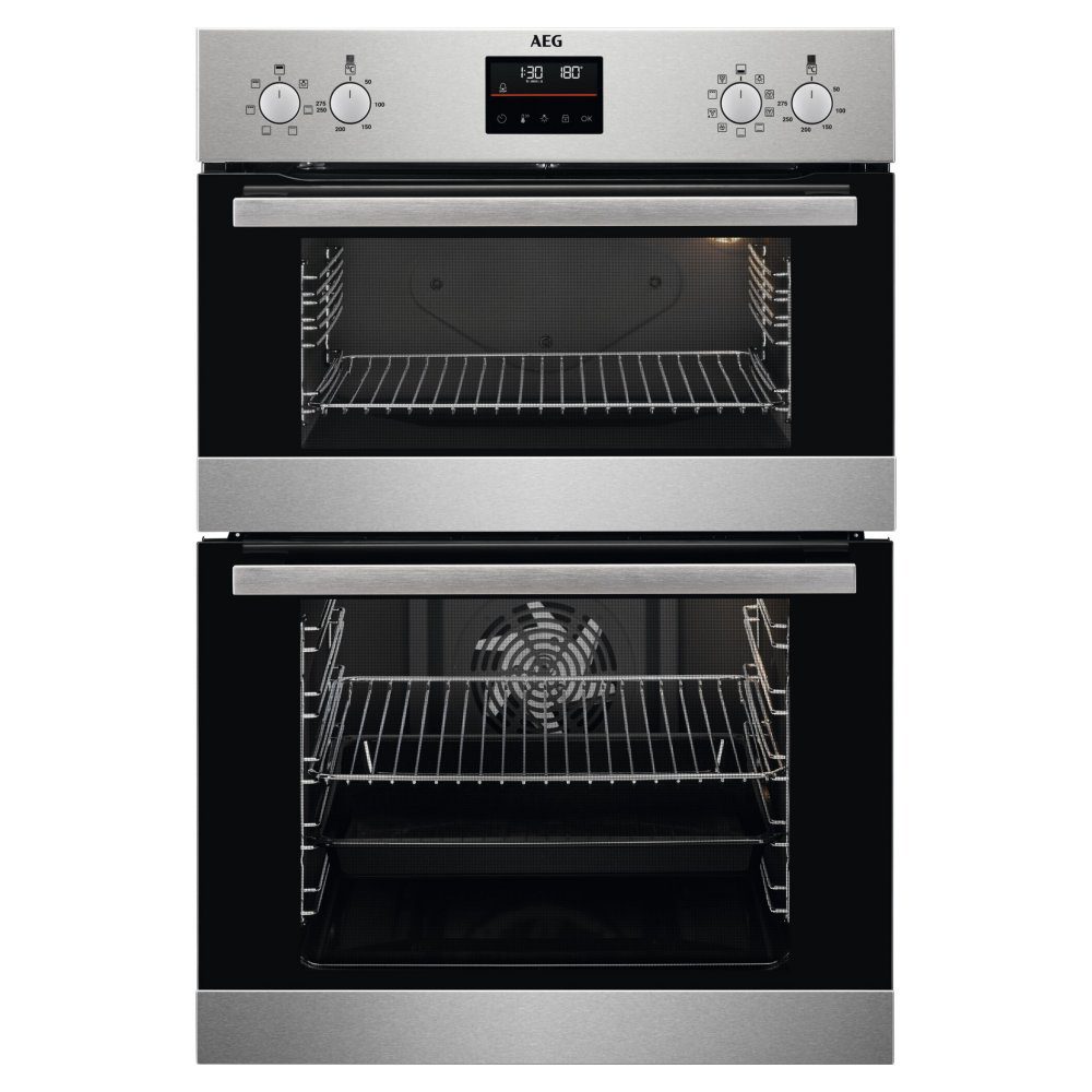 AEG  Series 6000 Built In Multifunction Double Oven DCB535060M - Stainless Steel