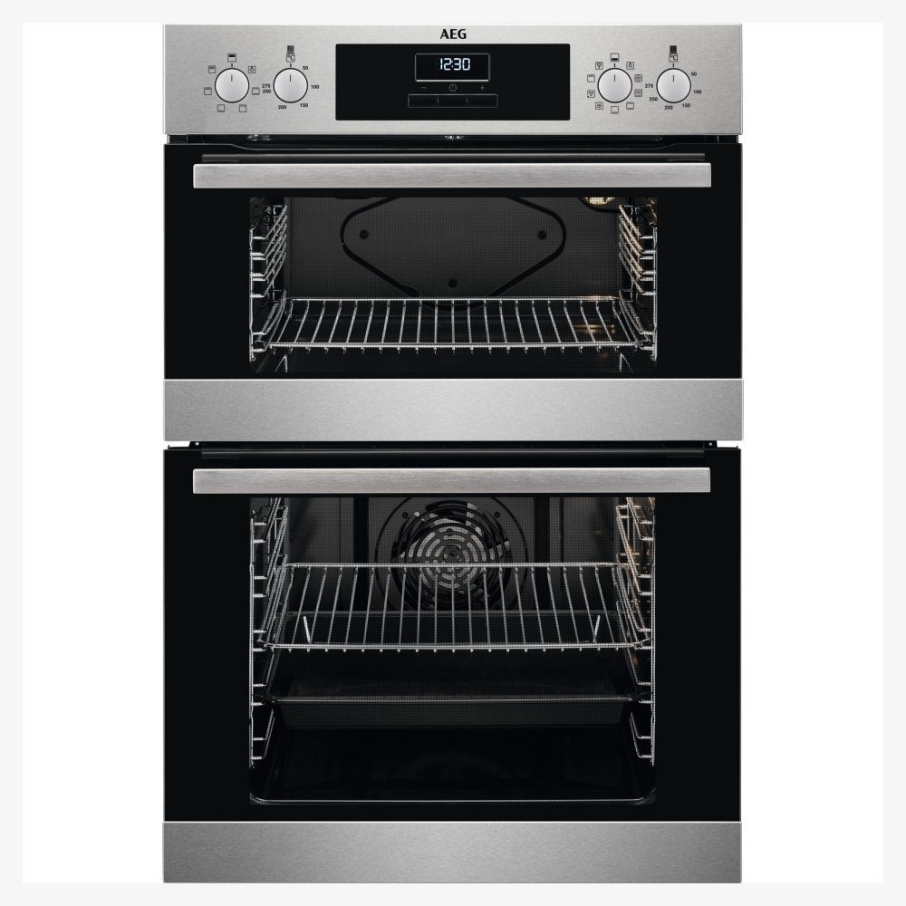 AEG Series 3000 Built In Multifunction Double Oven DEX33111EM - Stainless Steel AEG Series 3000 Built In Multifunction Double Oven DEX33111EM - Stainless Steel