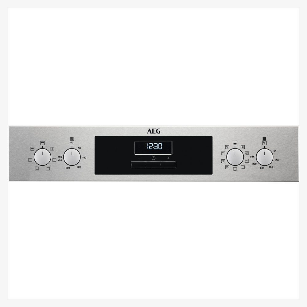 AEG Series 3000 Built In Multifunction Double Oven DEX33111EM - Stainless Steel AEG Series 3000 Built In Multifunction Double Oven DEX33111EM - Stainless Steel